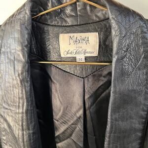 Vintage Maxima Saks Fifth Avenue Leather Jacket